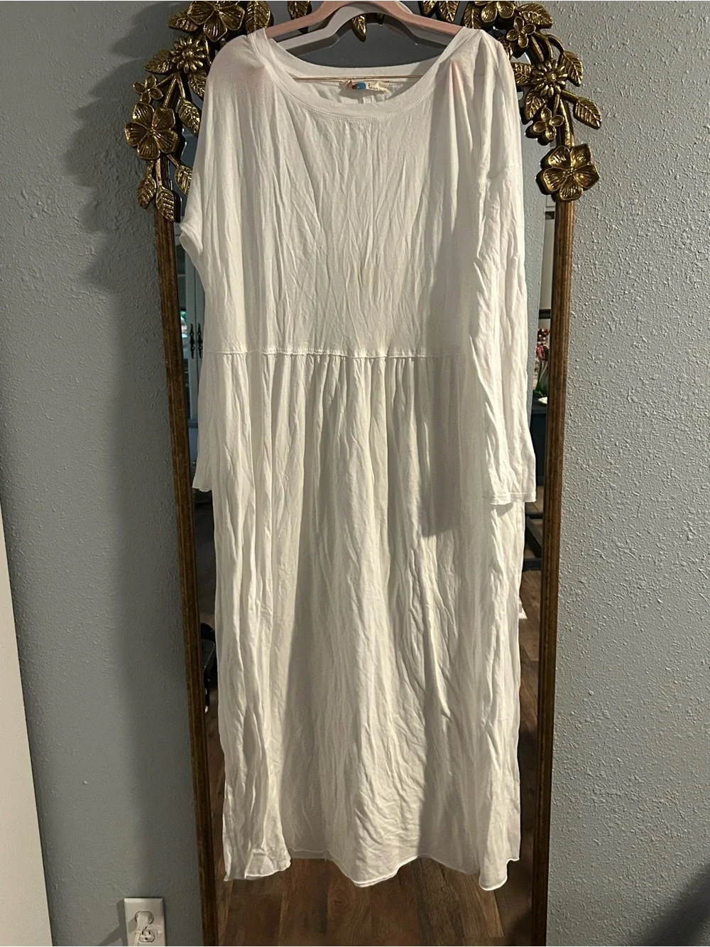 Free People Anytime Cotton Midi Dress in White